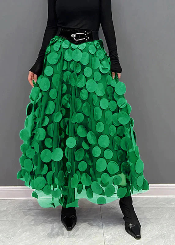 Drune – Eleganter Tüllrock mit Punkten, Mehrlagiger Mesh-Stoff