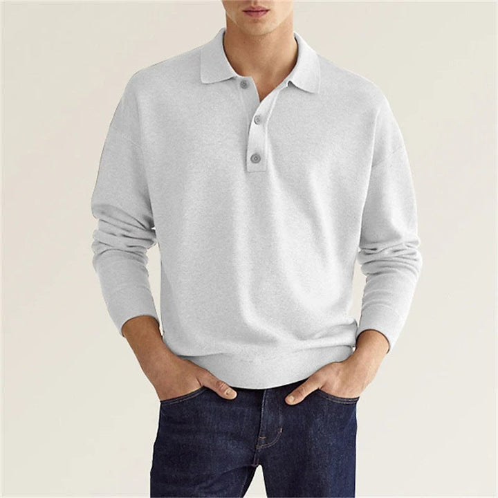 Drune | Stilvolles Lässiges Langarm-Poloshirt