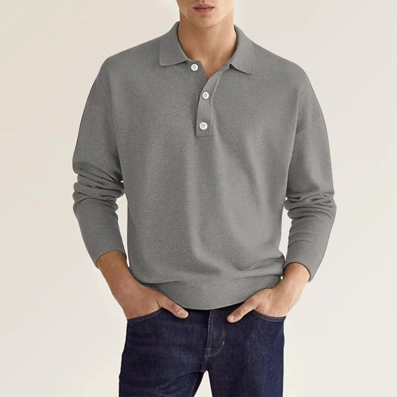 Drune | Stilvolles Lässiges Langarm-Poloshirt