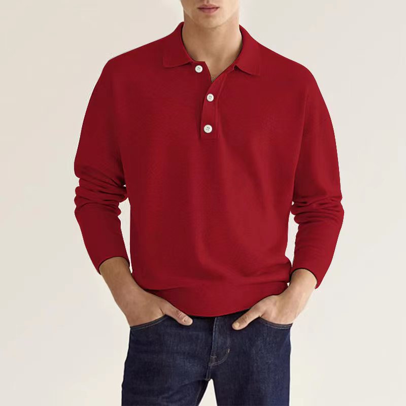 Drune | Stilvolles Lässiges Langarm-Poloshirt