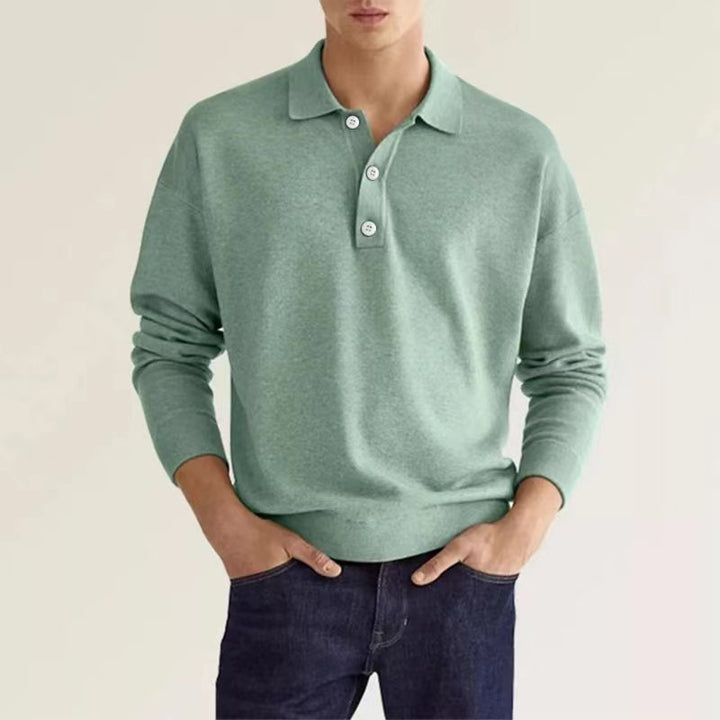 Drune | Stilvolles Lässiges Langarm-Poloshirt