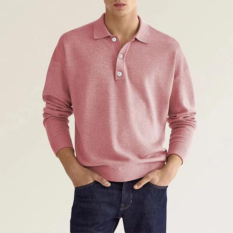 Drune | Stilvolles Lässiges Langarm-Poloshirt