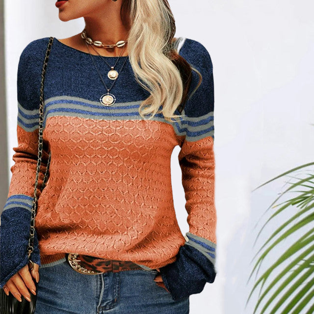 Drune | Gestreifter Strickpullover
