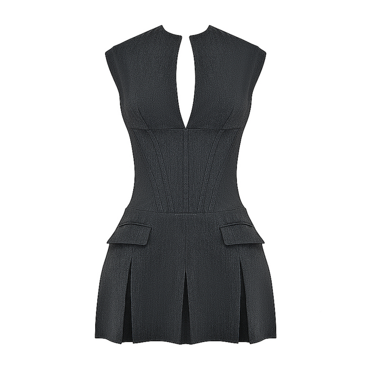 Drune | Plissiertes Mini Kleid
