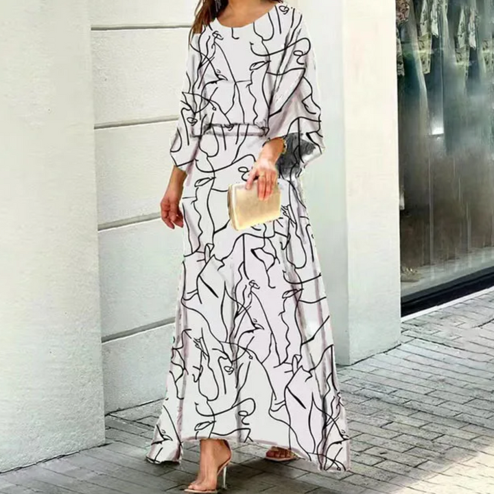 Drune | Sommerkleid Ärmelloses Rundhals Elegantes Leichtes Kleid