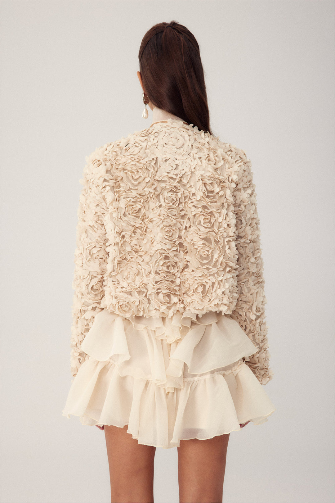 Drune | Floral Applikation Kurzjacke