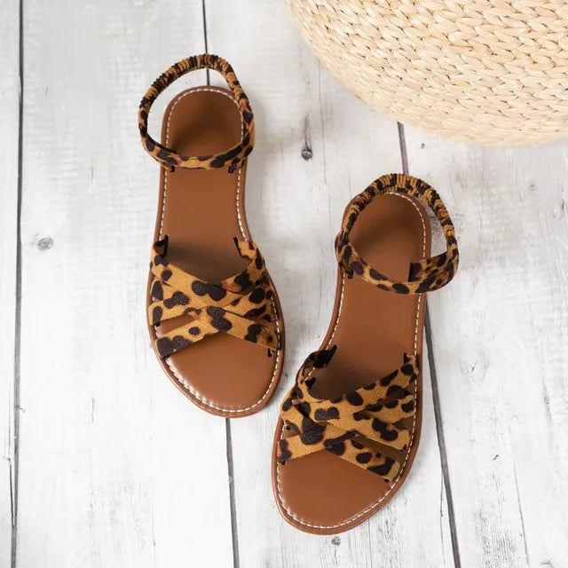 Drune | Print Flatsandalen mit Mühelosem Chic für Damen