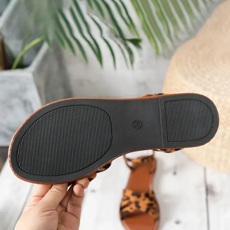Drune | Print Flatsandalen mit Mühelosem Chic für Damen