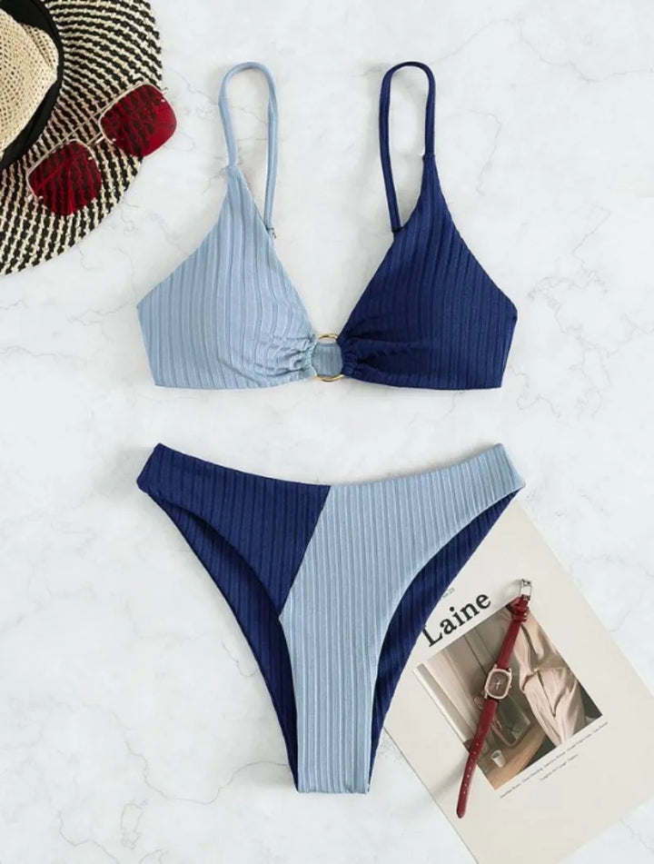 Drune | Drune | Push-Up-Bikini-Set mit Hoher Taille für Damen
