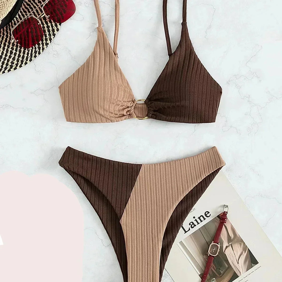 Drune | Drune | Push-Up-Bikini-Set mit Hoher Taille für Damen