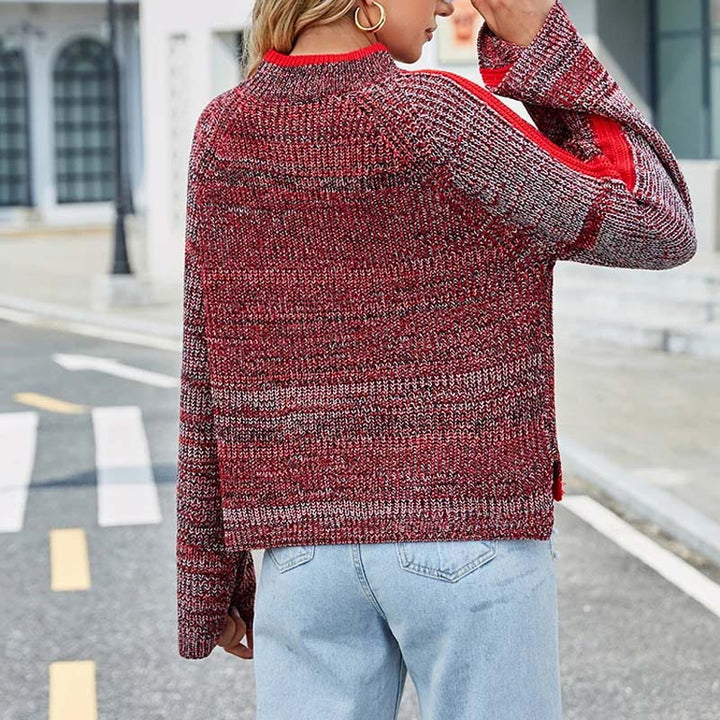 Drune | Strickpullover mit Kontraststreifen Viskose Modern und Warm
