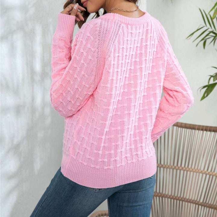 Drune | Pullover Aus Einfarbiger Strickware