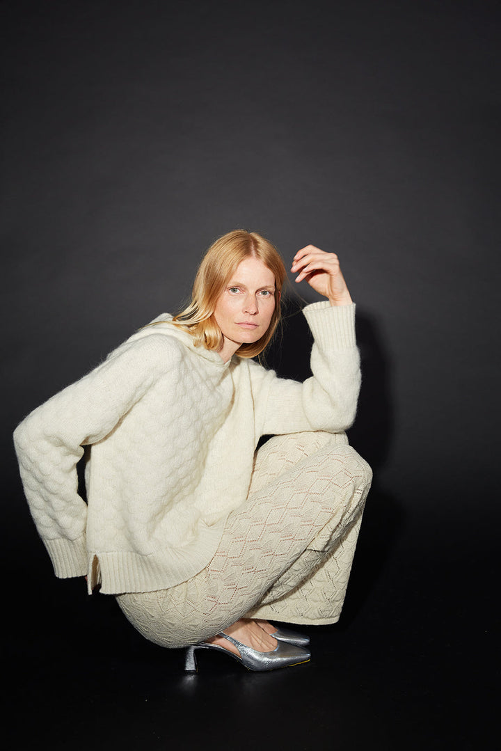 Drune | Strick Hoodie Weich und Bequem Modernes Aussehen