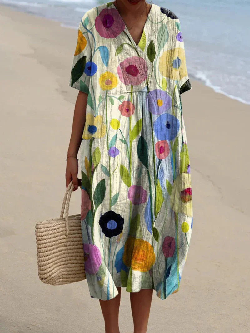 Drune | Bunte Blumen Sommerkleid