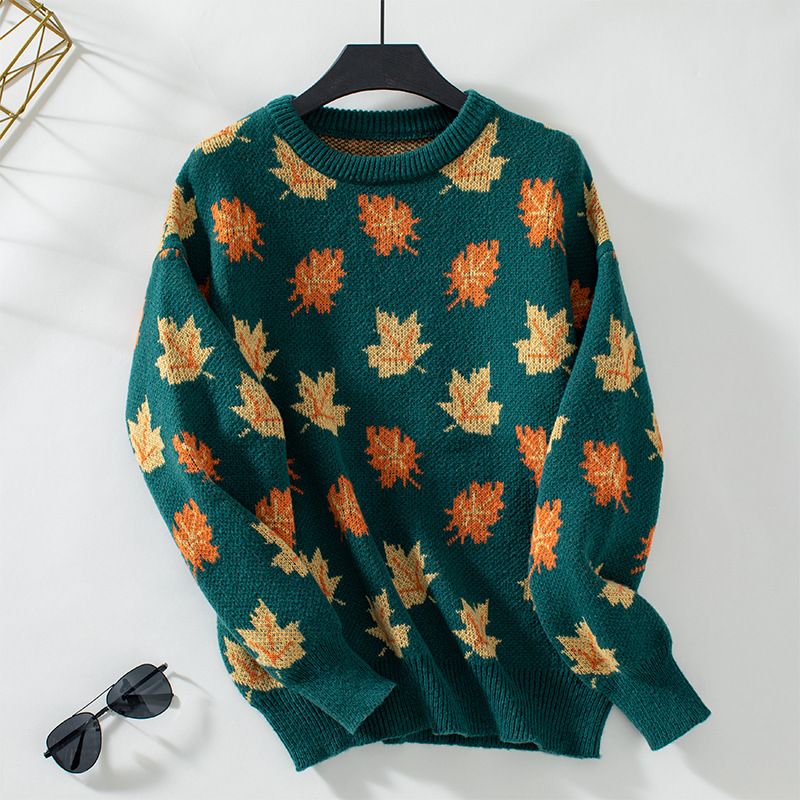 Drune | Strickpullover Übergroß Passform Weich Und Warm Langärmlig Rundhalsausschnitt