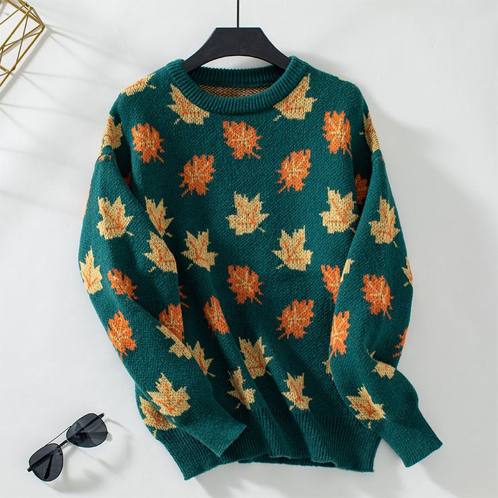 Drune | Strickpullover Übergroß Passform Weich Und Warm Langärmlig Rundhalsausschnitt