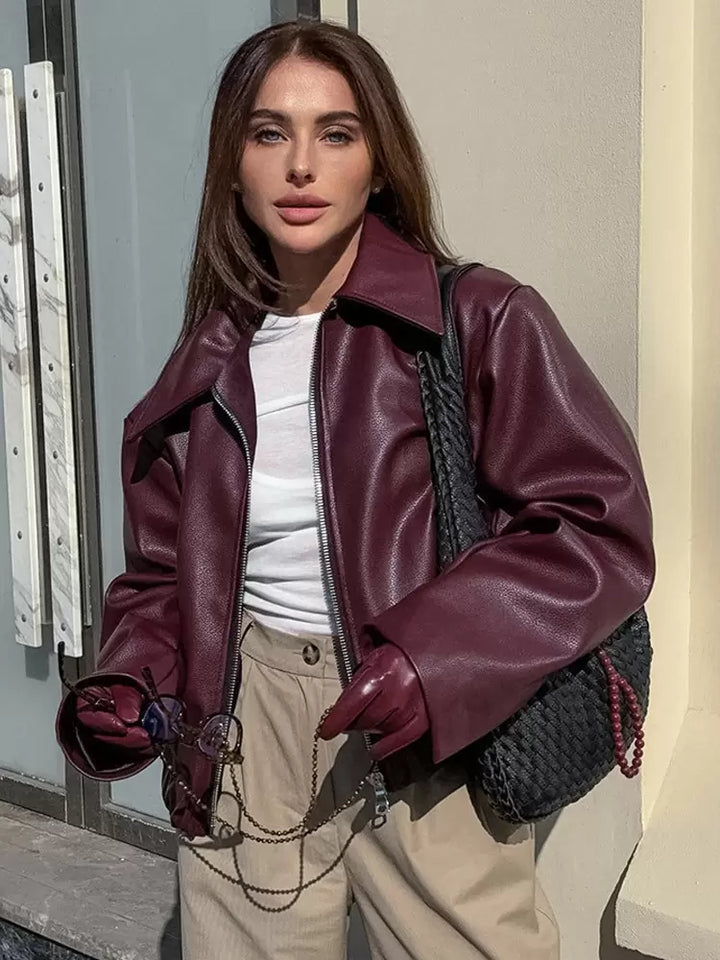 Drune | Lederjacke für Damen - modern und schick