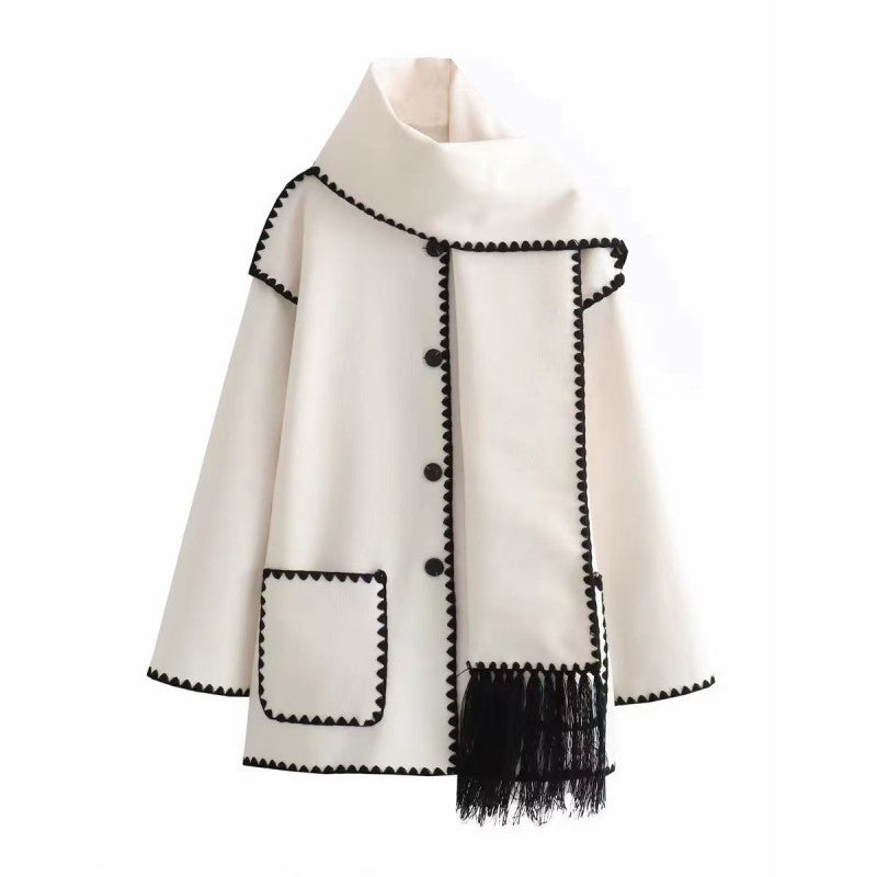 Drune | Bequeme Cape-Jacke aus Wolle