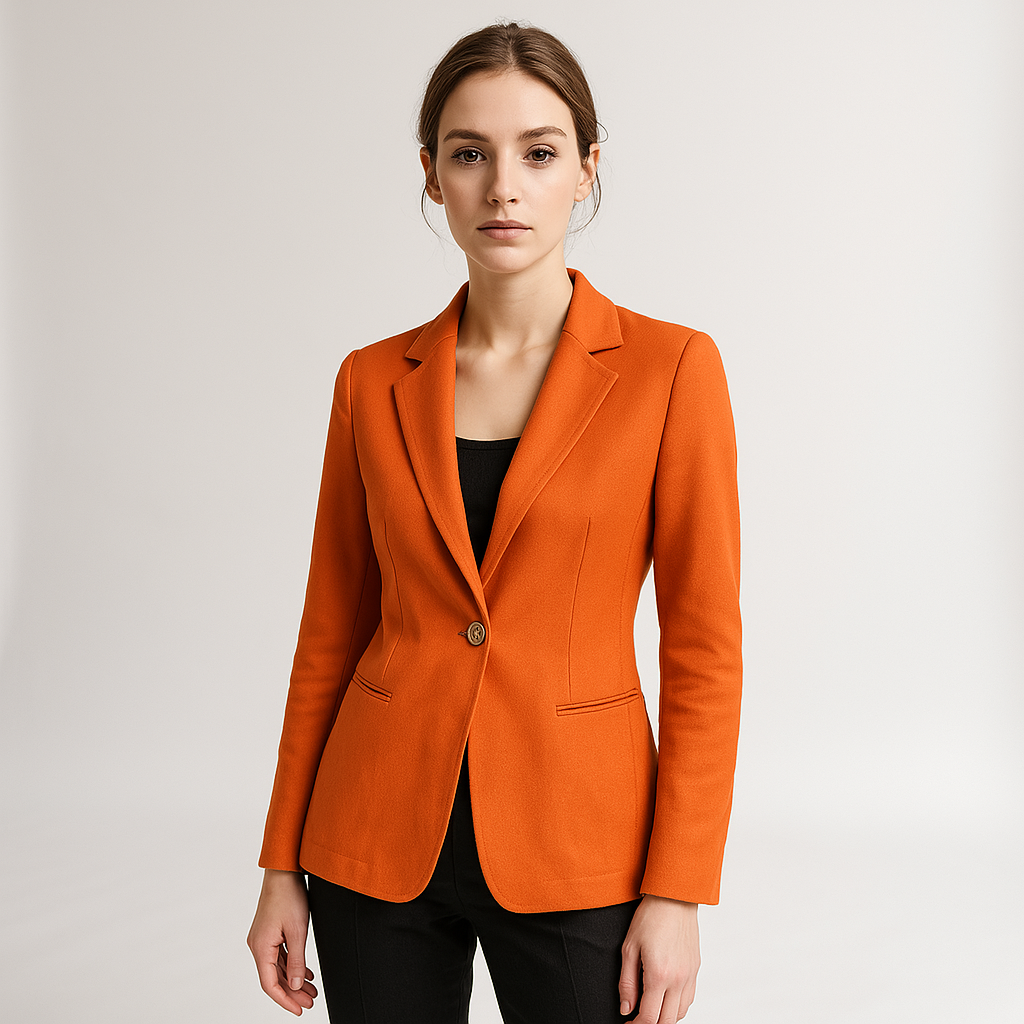 Drune | Blazer Klassisch Tailliert Ein-Knopf Minimalistische Eleganz