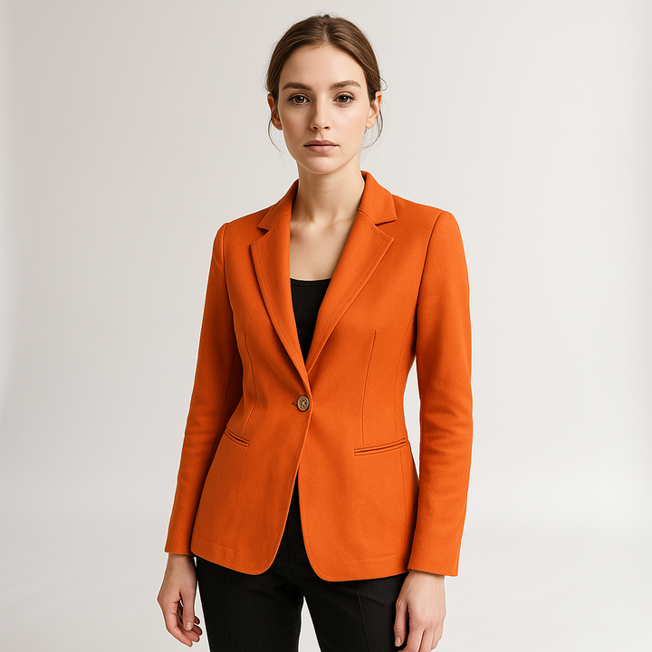 Drune | Blazer Klassisch Tailliert Ein-Knopf Minimalistische Eleganz