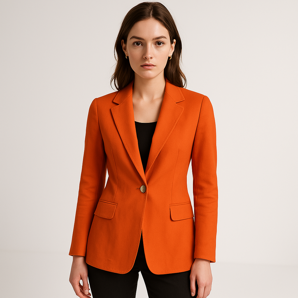 Drune | Blazer Klassisch Tailliert Ein-Knopf Minimalistische Eleganz