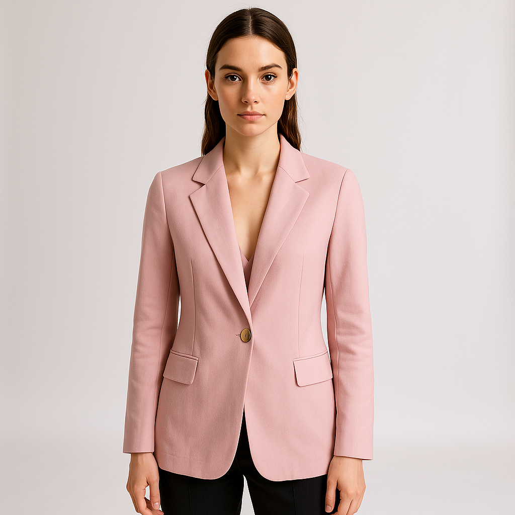 Drune | Blazer Klassisch Tailliert Ein-Knopf Minimalistische Eleganz