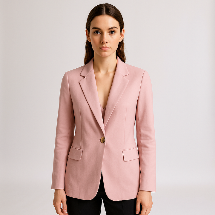 Drune | Blazer Klassisch Tailliert Ein-Knopf Minimalistische Eleganz
