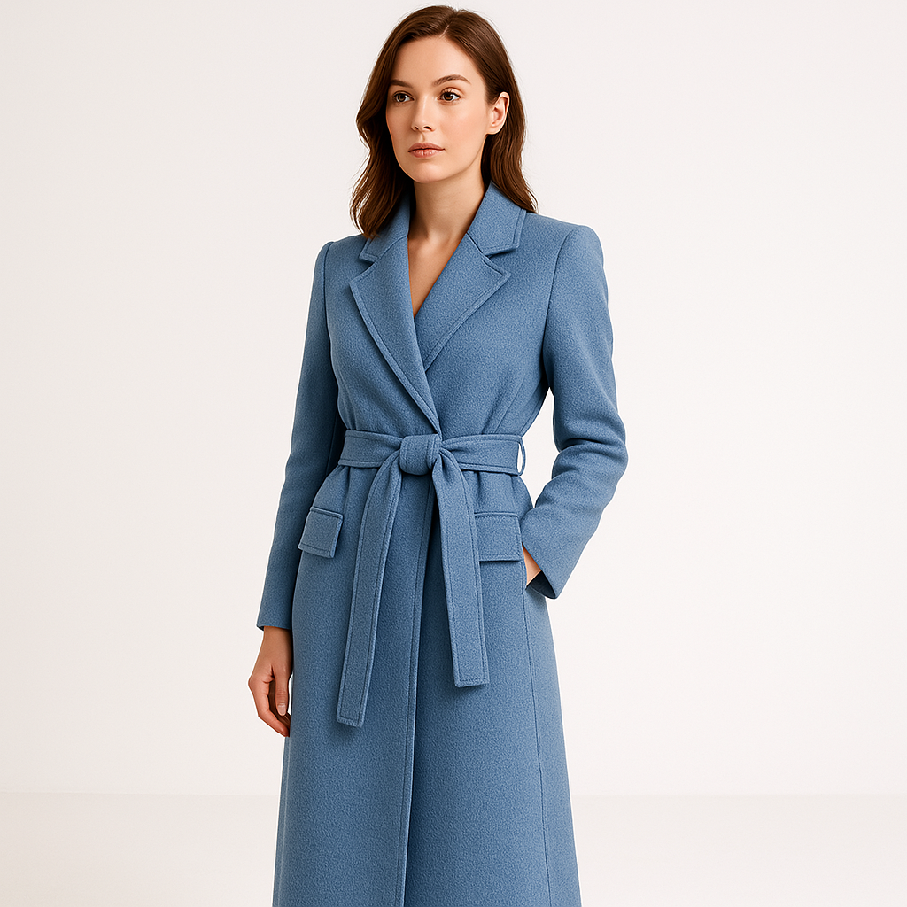 Drune | Lange Mantel Tailliert Eleganter Schnitt Urbaner Stil