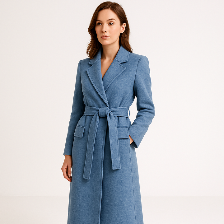 Drune | Lange Mantel Tailliert Eleganter Schnitt Urbaner Stil