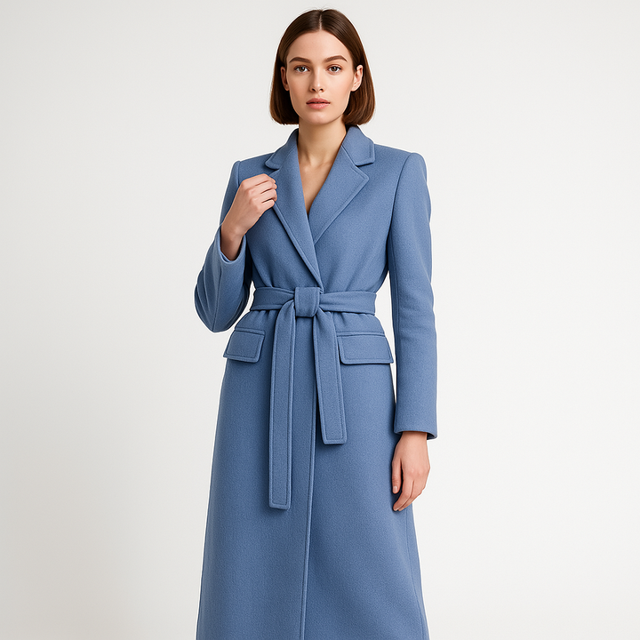 Drune | Lange Mantel Tailliert Eleganter Schnitt Urbaner Stil