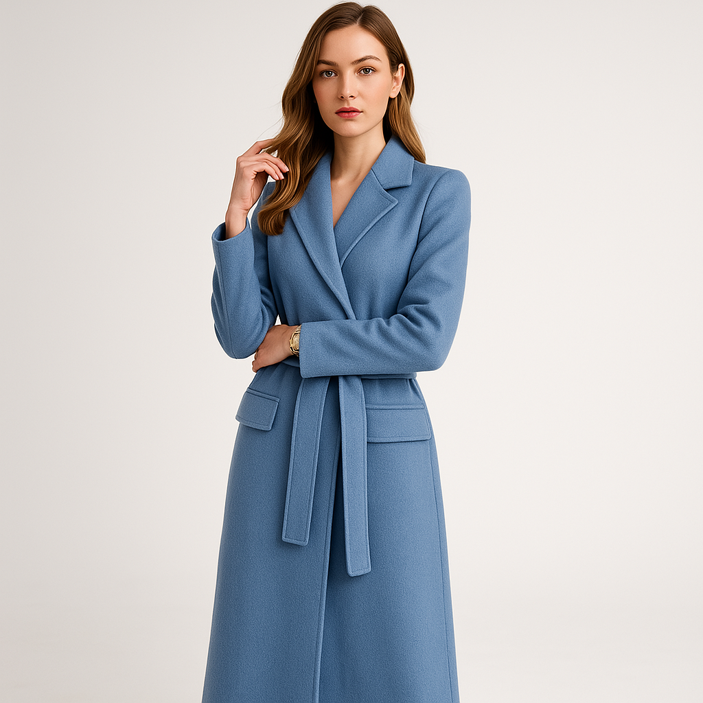 Drune | Lange Mantel Tailliert Eleganter Schnitt Urbaner Stil