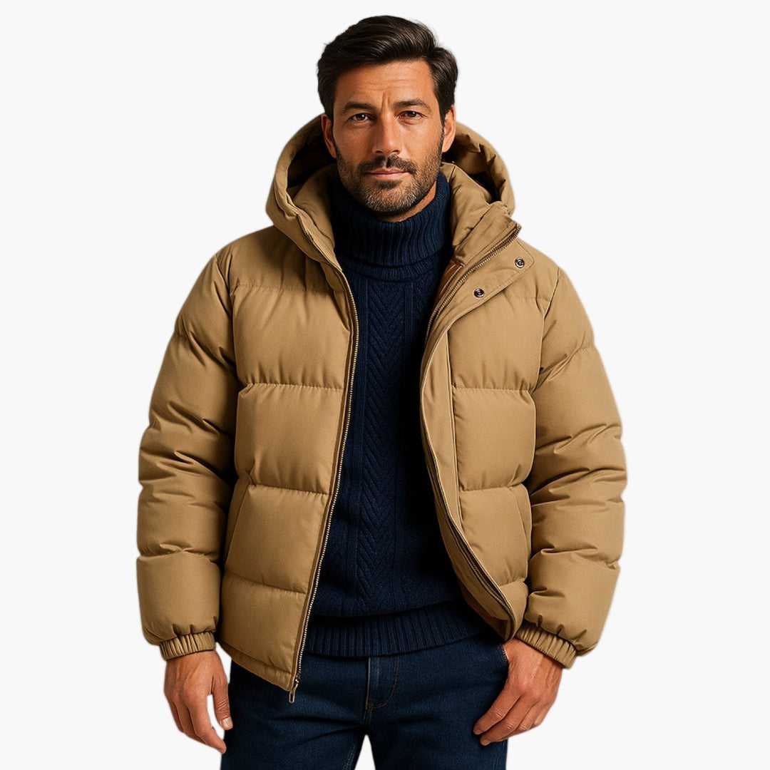 Drune | Puffer Parka - Winterjacke mit Kapuze, Daunenfüllung, Wasserdicht, Urban Outdoor
