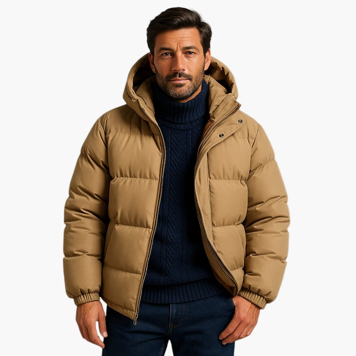 Drune | Puffer Parka - Winterjacke mit Kapuze, Daunenfüllung, Wasserdicht, Urban Outdoor