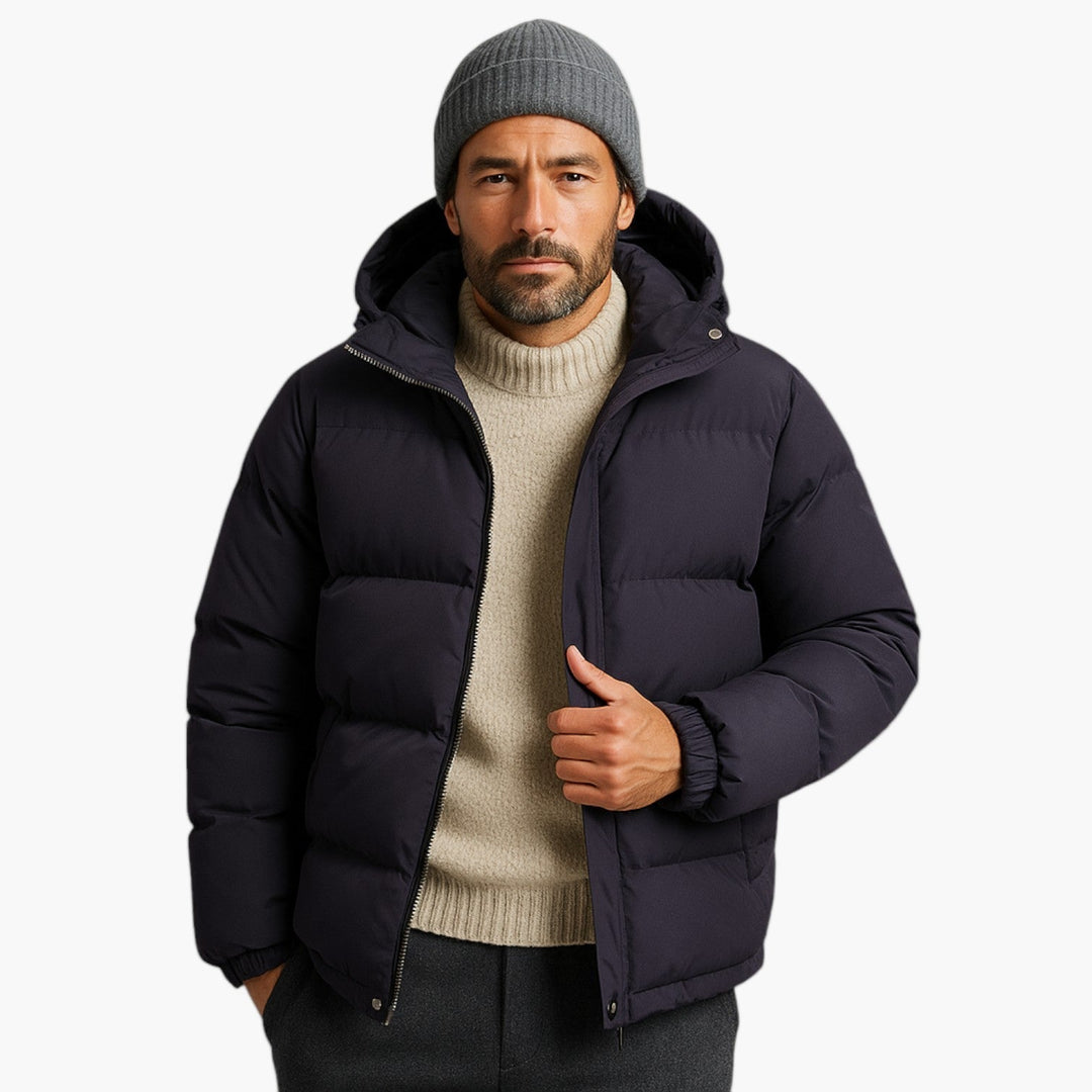 Drune | Puffer Parka - Winterjacke mit Kapuze, Daunenfüllung, Wasserdicht, Urban Outdoor