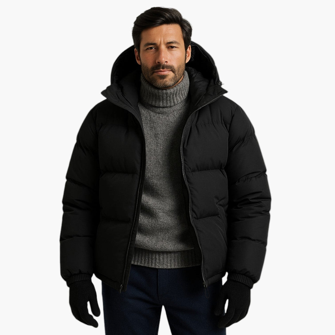 Drune | Puffer Parka - Winterjacke mit Kapuze, Daunenfüllung, Wasserdicht, Urban Outdoor