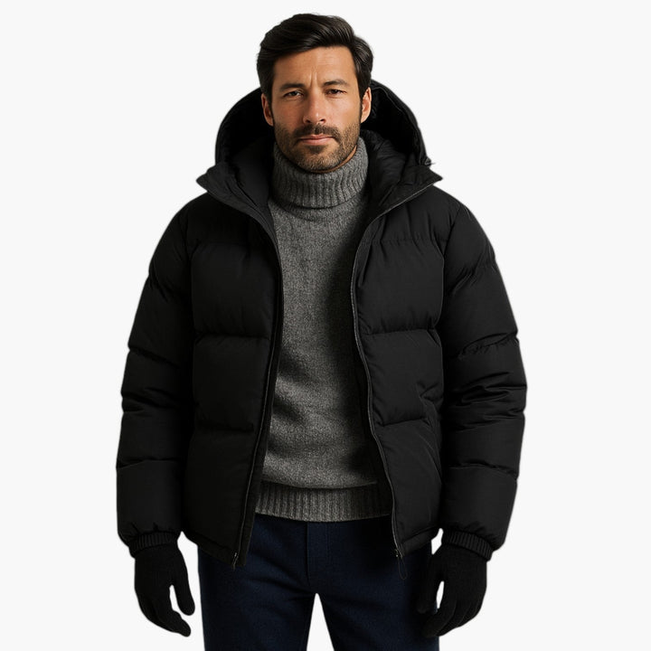 Drune | Puffer Parka - Winterjacke mit Kapuze, Daunenfüllung, Wasserdicht, Urban Outdoor
