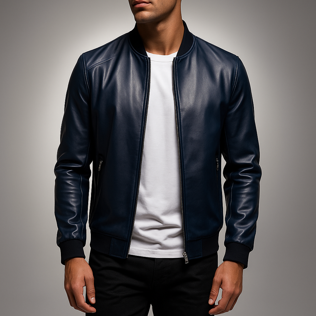 Drune | Bomberjacke aus Leder - Darel