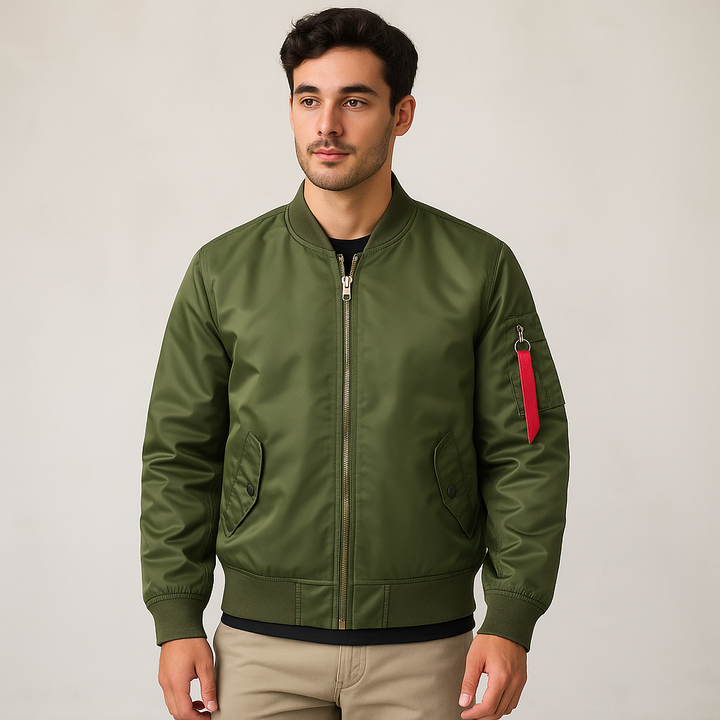 Drune | Herren Bomberjacke mit Reißverschluss