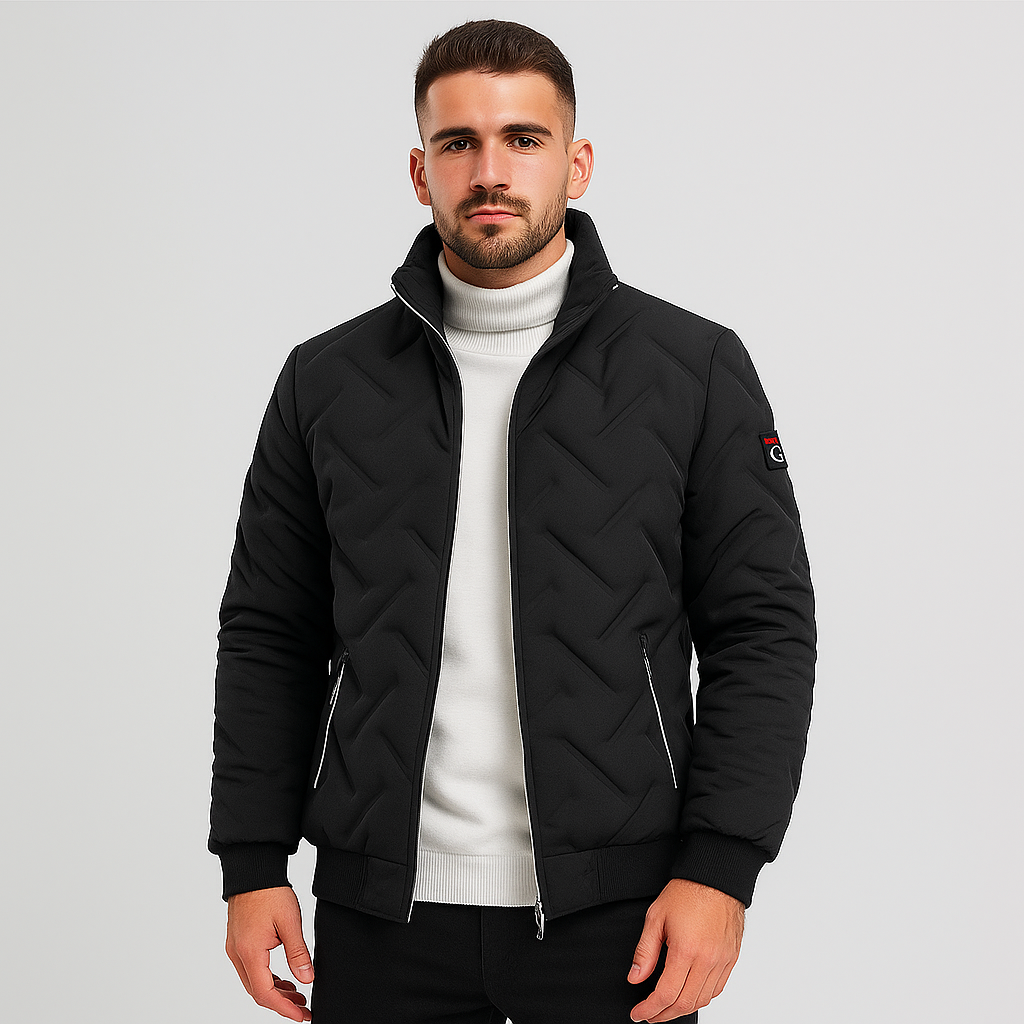 Drune | Gepolstertes Herrenjacke mit Reißverschluss