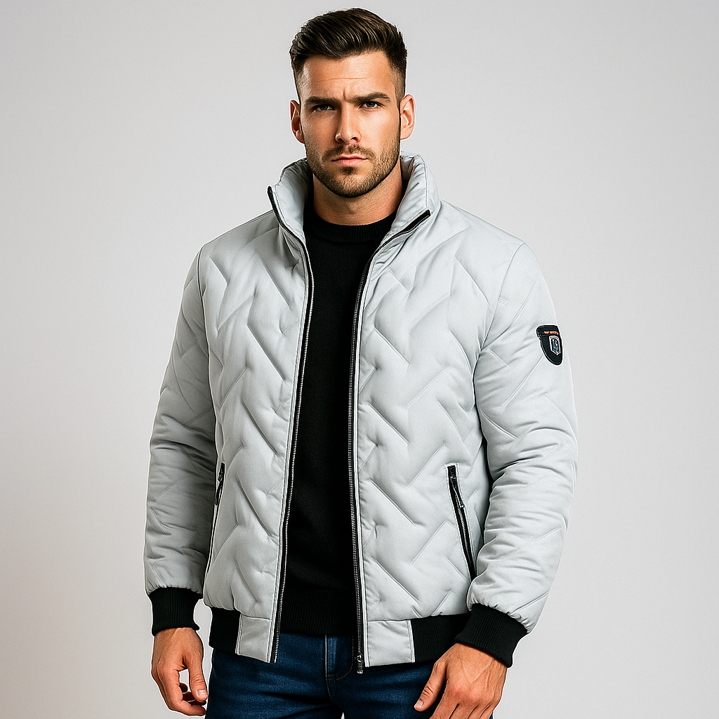 Drune | Gepolstertes Herrenjacke mit Reißverschluss