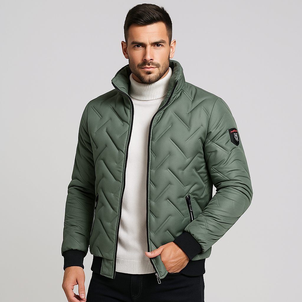 Drune | Gepolstertes Herrenjacke mit Reißverschluss