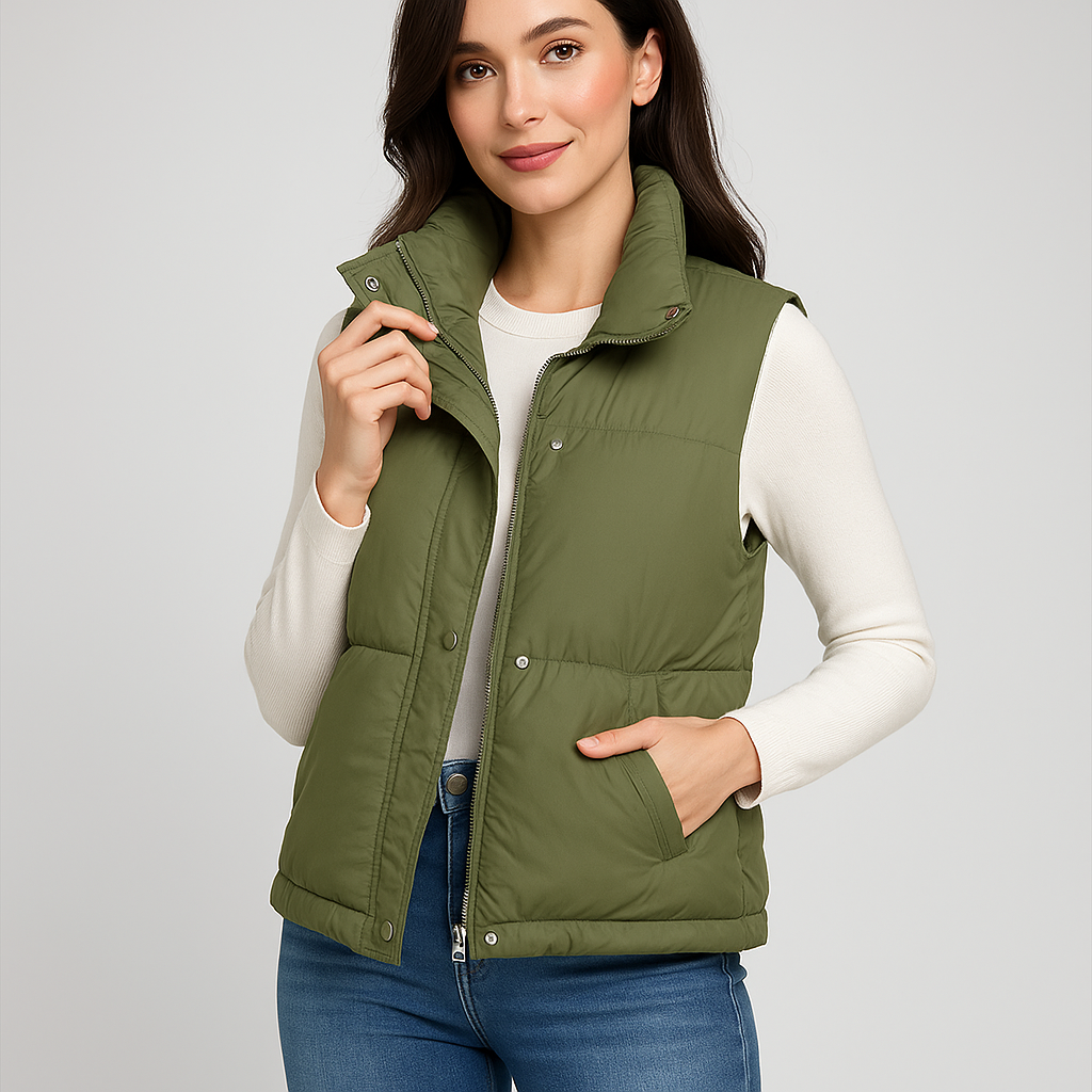 Drune | Wattiertes lässiges Gilet für Damen