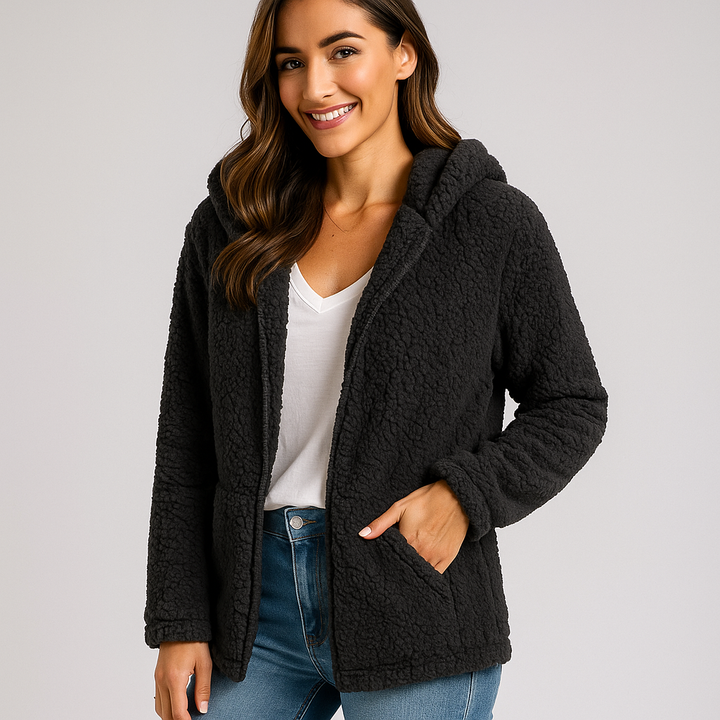 Drune | Fleecejacke mit Kapuze für Damen