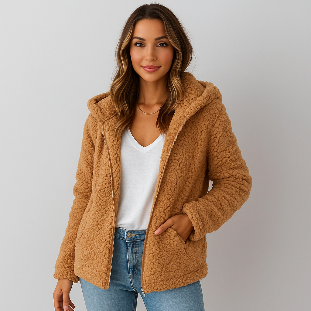 Drune | Fleecejacke mit Kapuze für Damen