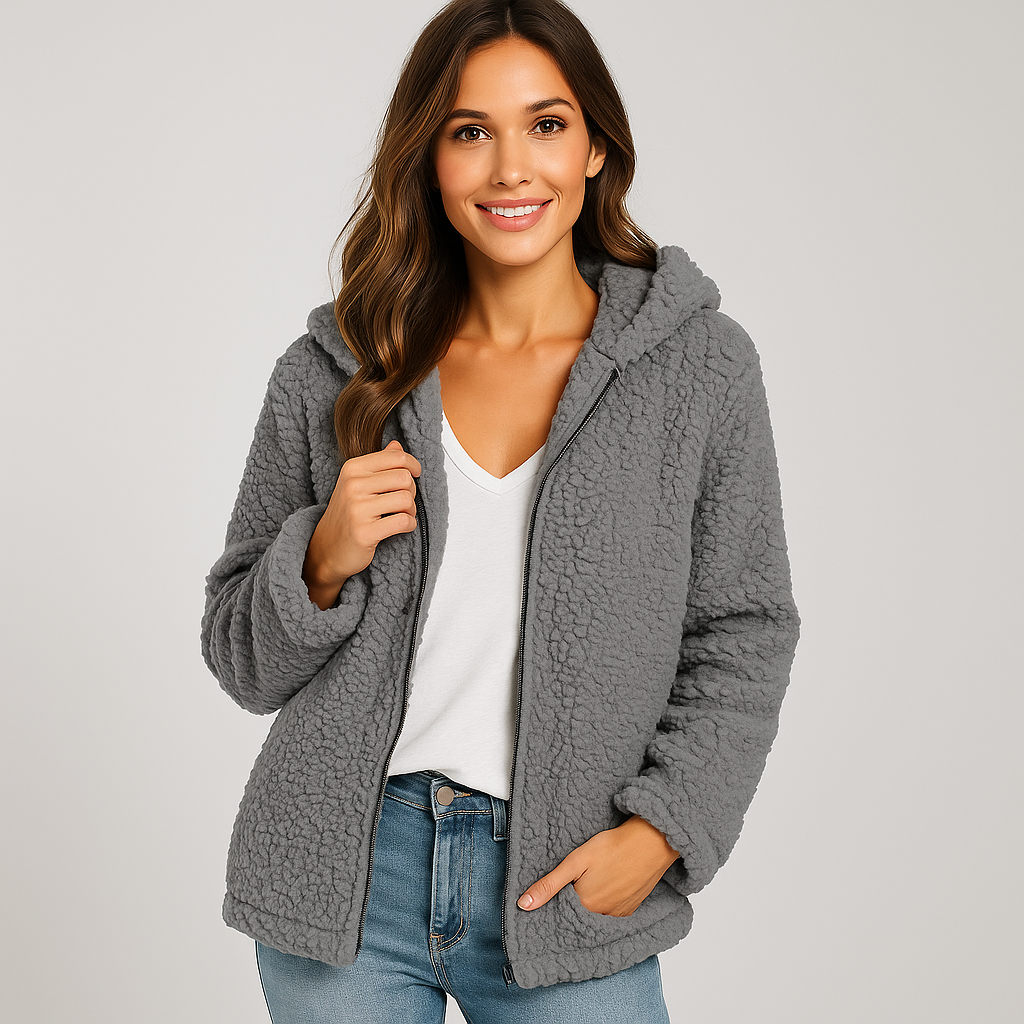 Drune | Fleecejacke mit Kapuze für Damen