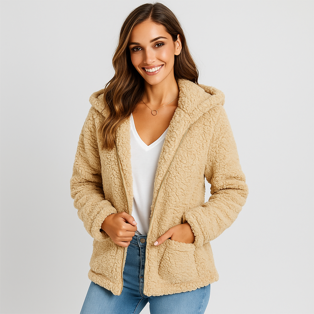 Drune | Fleecejacke mit Kapuze für Damen