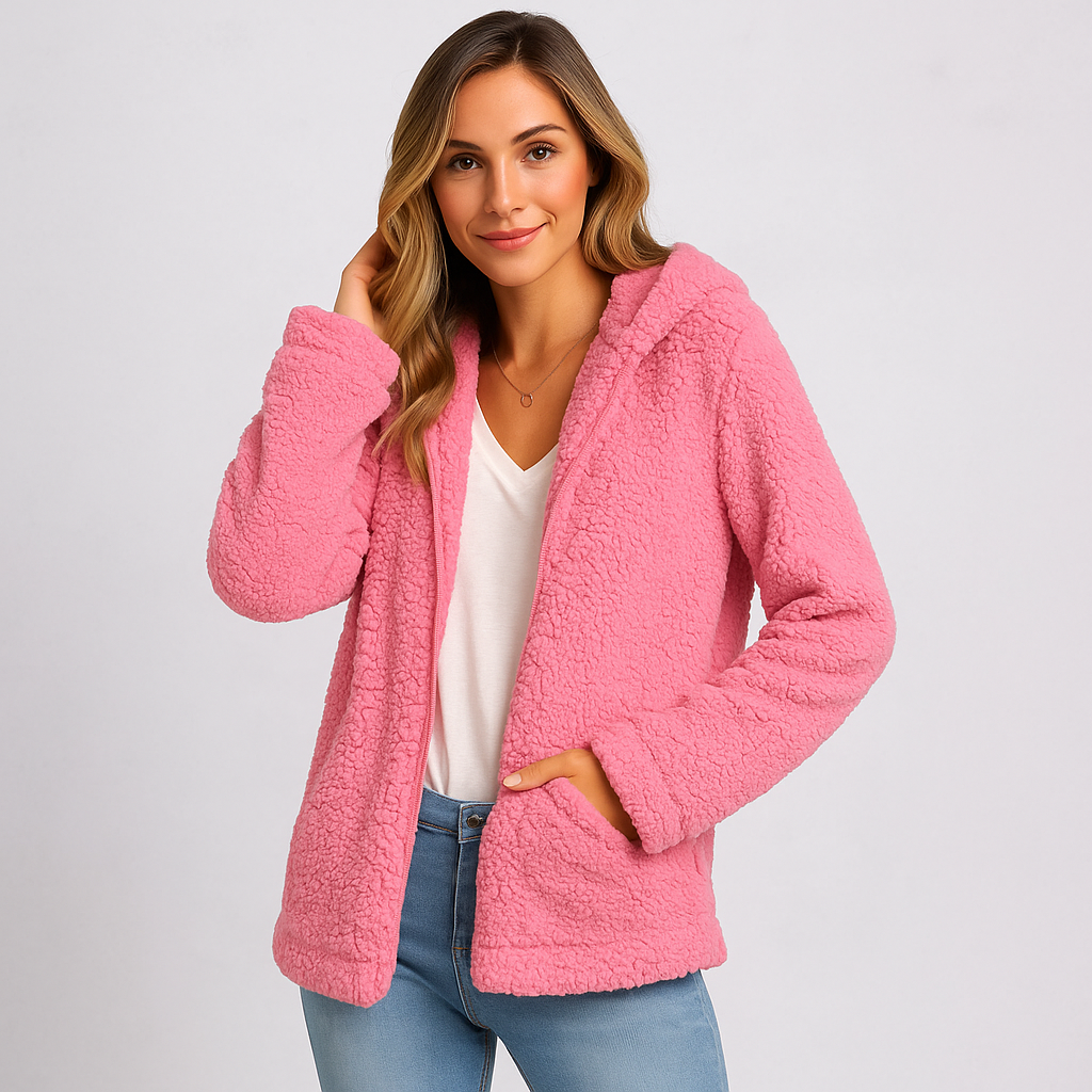Drune | Fleecejacke mit Kapuze für Damen
