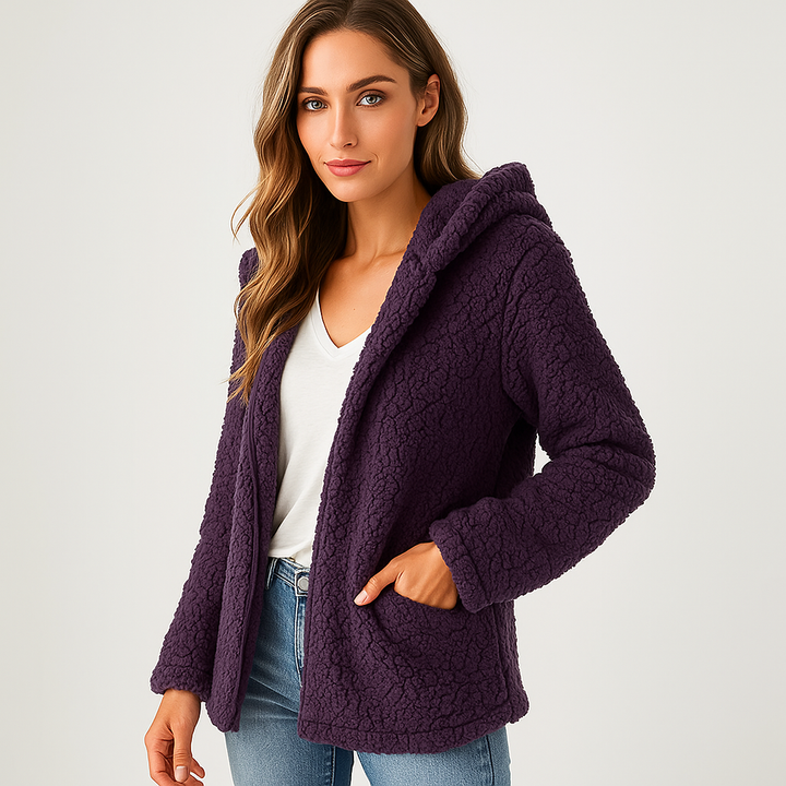 Drune | Fleecejacke mit Kapuze für Damen