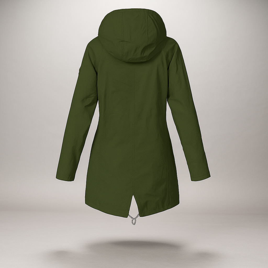 Drune | Wasserdichte Damenjacke mit verstellbarer Kapuze