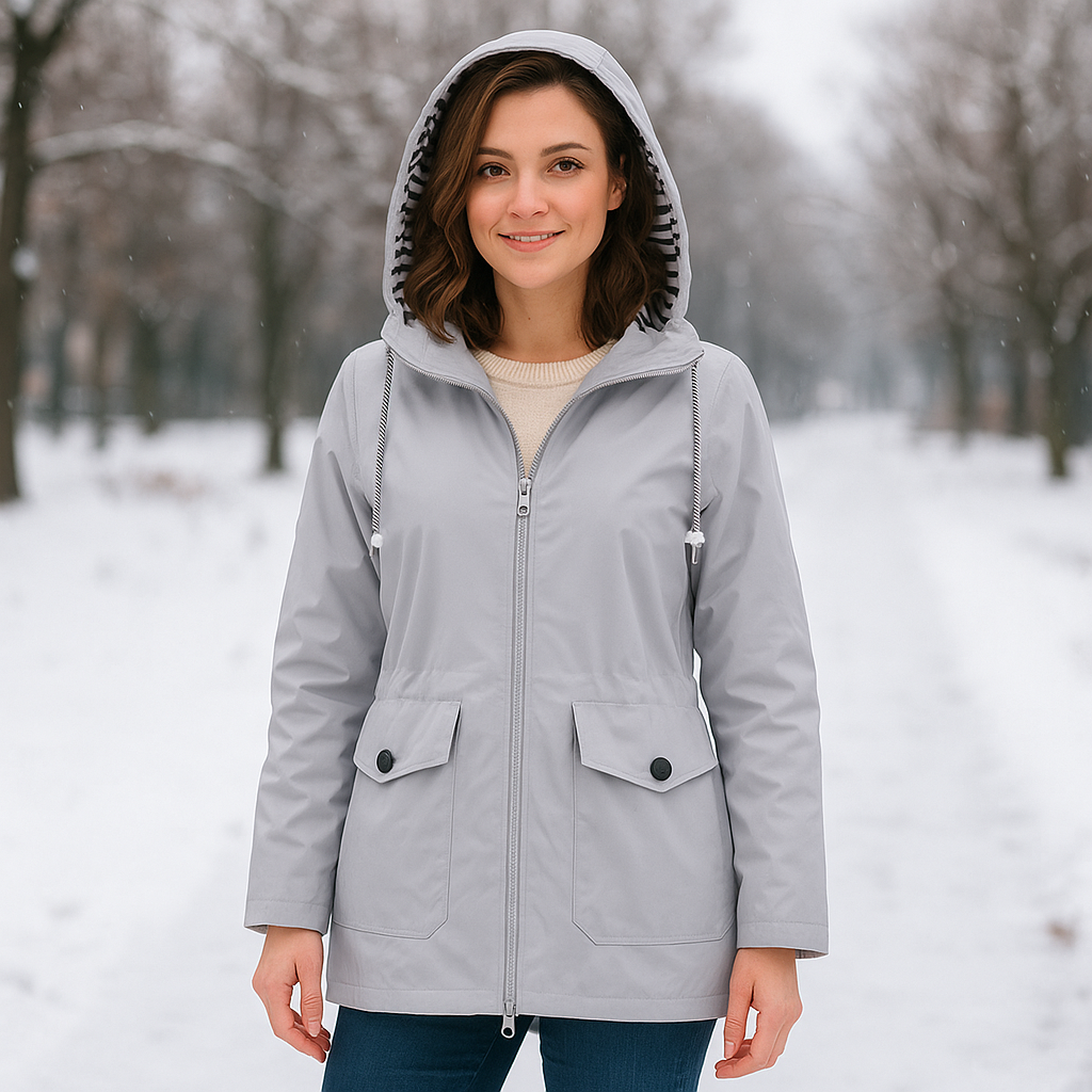 Drune | Wasserdichte Damenjacke mit verstellbarer Kapuze
